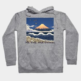 Japan Mt. Fuji and Drones by Kana Kanjin Hoodie